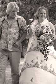 Bride and father